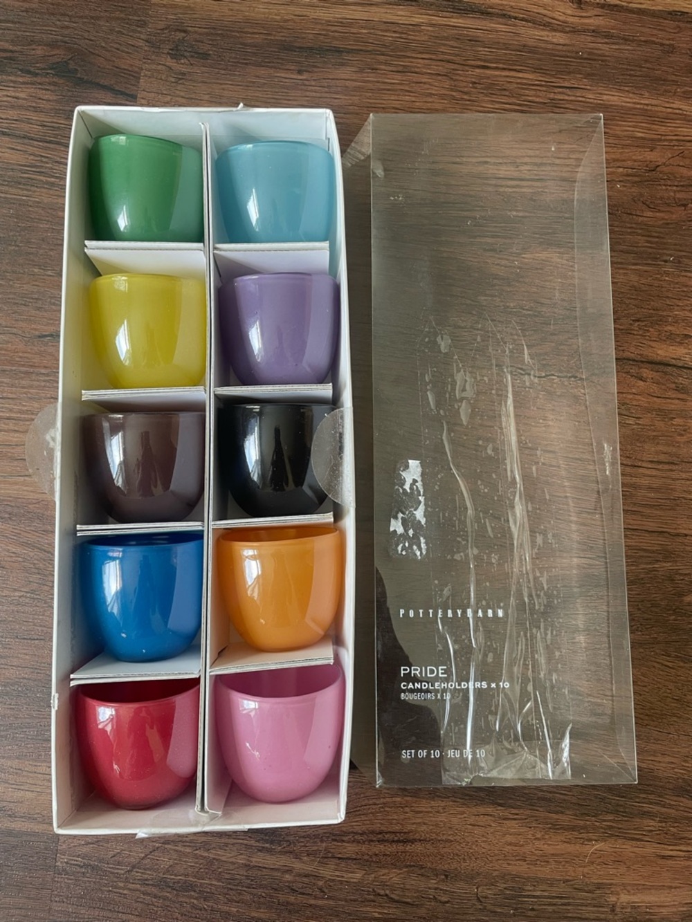 Pottery Barn READ! Pride Candleholders Votives The Trevor Project Set Of 10